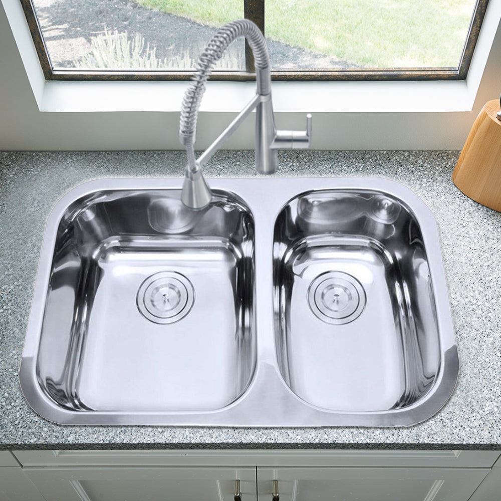 Otus 1 & 1/2 Bowl Undermount Sink 710 x 456mm P00D64 - Bathroom Hub