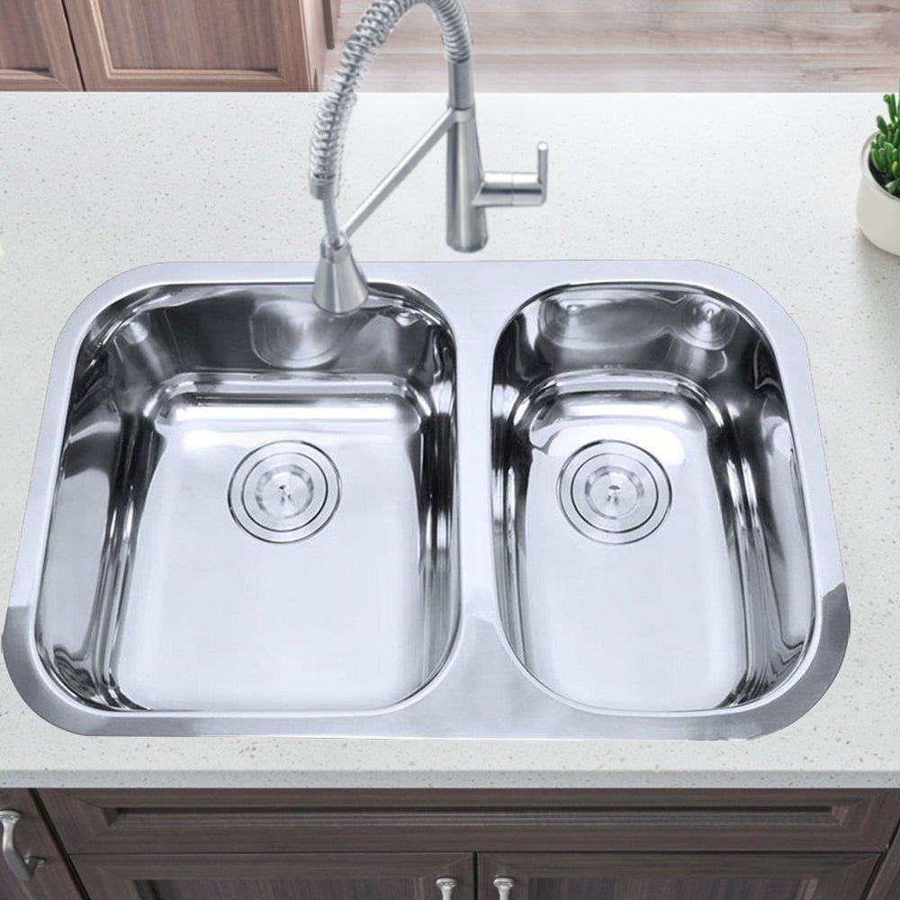 Otus 1 & 1/2 Bowl Undermount Sink 710 x 456mm P00D64 - Bathroom Hub