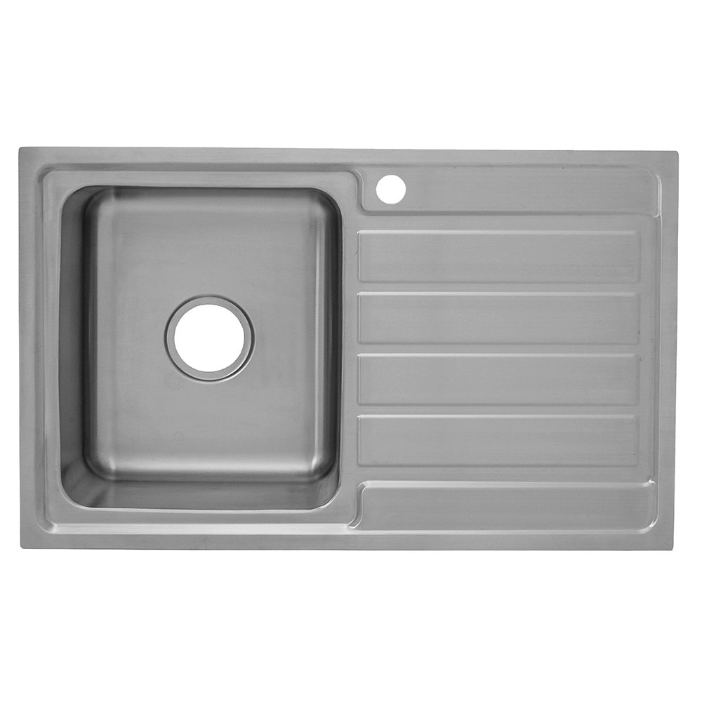 Seto Single Bowl & Single Drainer Kitchen Sink 860 x 500mm P5347N-LHB - Bathroom Hub