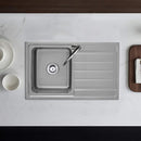 Seto Single Bowl & Single Drainer Kitchen Sink 860 x 500mm P5347N-LHB