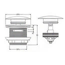 Universal Pop-up Waste Brush Copper PB032CB-BC - Bathroom Hub