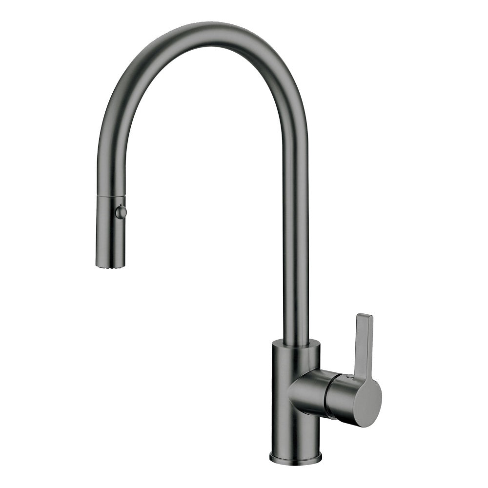 Otus Pull Out Sink Mixer Gun Metal PC1016LF-GM - Bathroom Hub