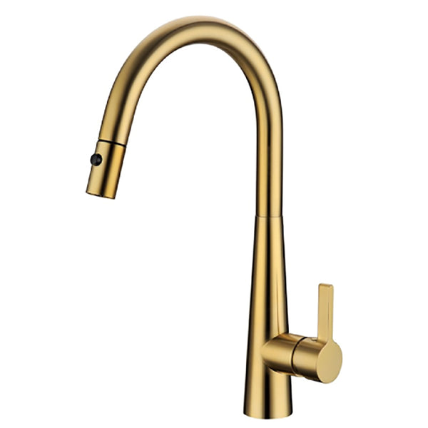Otus Lux Sink Mixer with Pull Out Spray Brushed Nickel