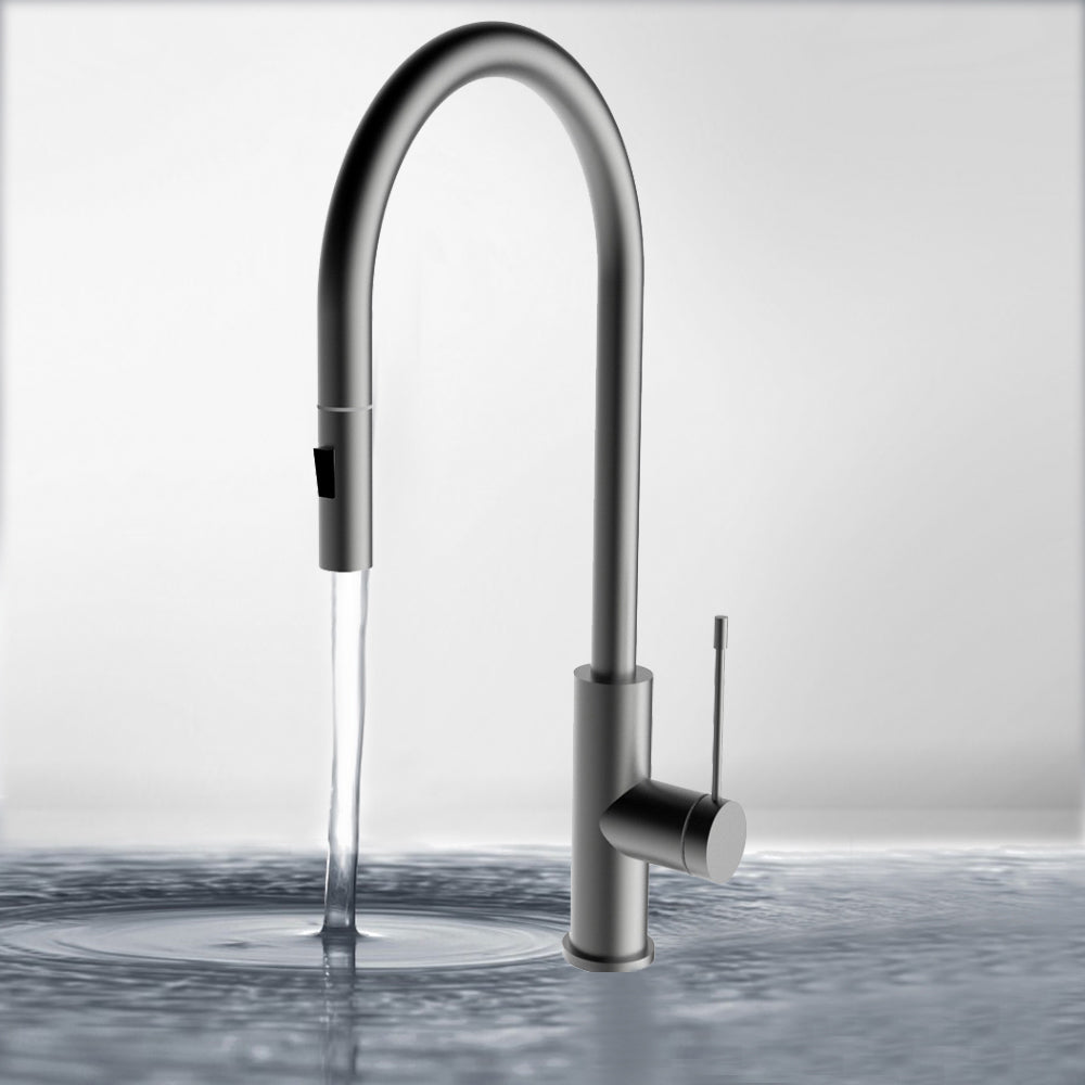 Aziz-II Sink Mixer Pull Out Gun Metal - PCC1003GM