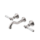 Clasico Vintage Bath Set Ceramic Handle in Brushed Nickel - PCK90NZ01ALF-BN