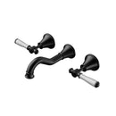Clasico Vintage Bath Set Ceramic Handle in Matt Black - PCK90NZ01ALF-MB