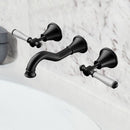Clasico Vintage Bath Set Ceramic Handle in Matt Black - PCK90NZ01ALF-MB