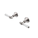 Vintage Wall Top Assemblies Ceramic Handle in Brushed Nickel [PCK90NZ02A-BN]