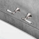 Vintage Wall Top Assemblies Ceramic Handle in Brushed Nickel [PCK90NZ02A-BN]