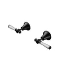 Vintage Wall Top Assemblies Ceramic Handle in Matt Black [PCK90NZ02A-MB]