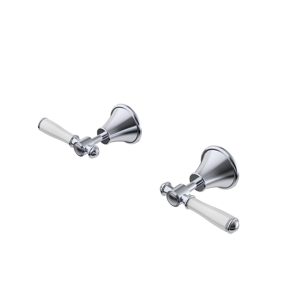 Clasico Vintage Wall Top Assemblies Ceramic Handle - PCK90NZ02ALF - Bathroom Hub