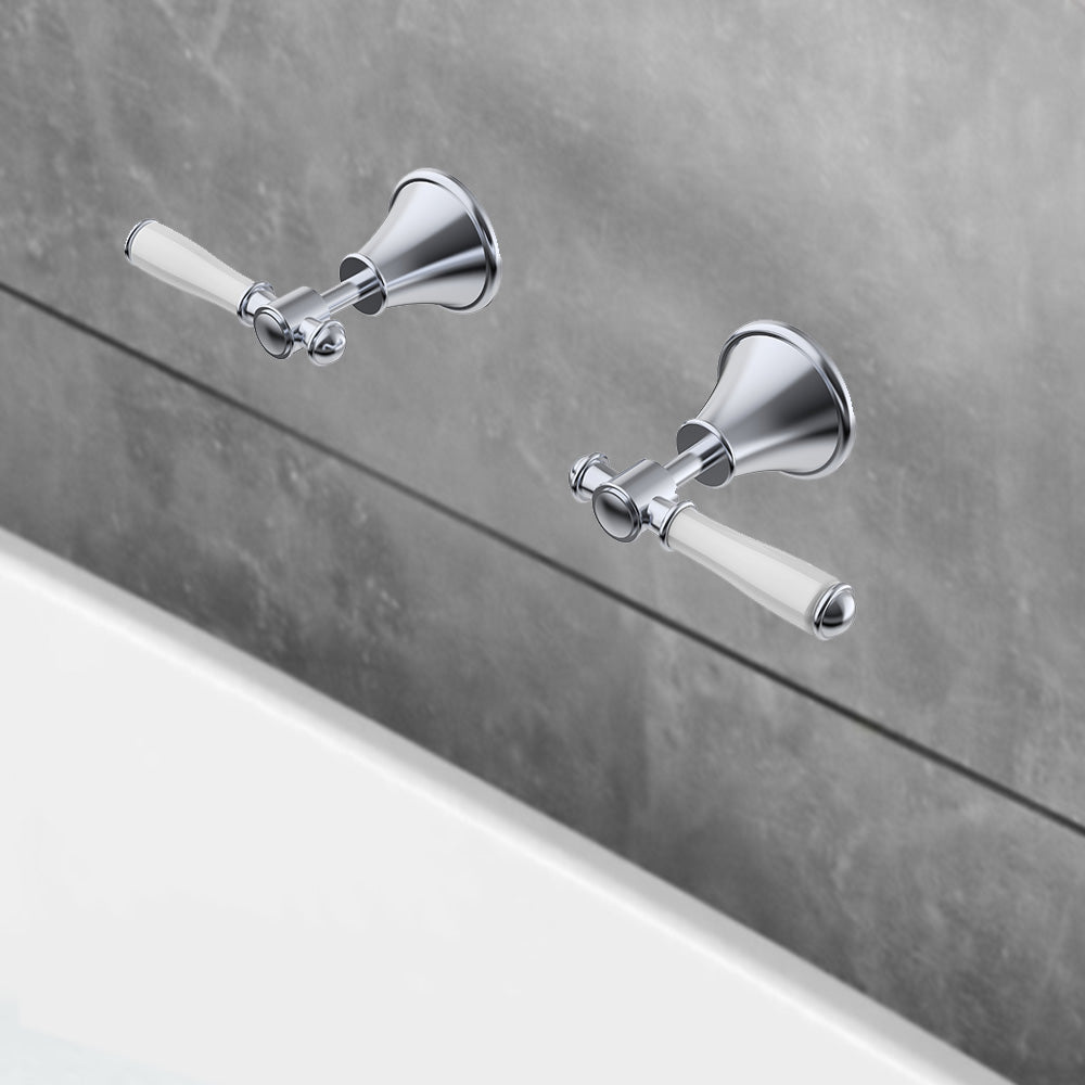 Clasico Vintage Wall Top Assemblies Ceramic Handle - PCK90NZ02ALF - Bathroom Hub