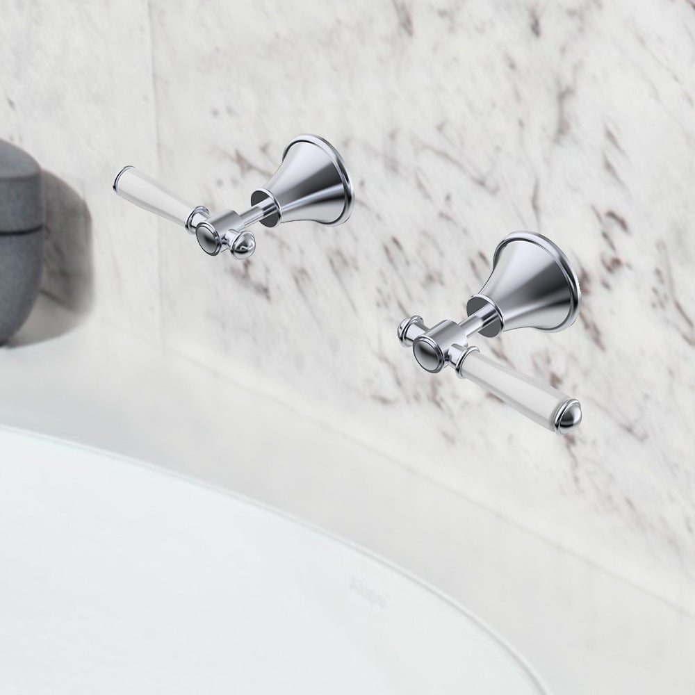 Clasico Vintage Wall Top Assemblies Ceramic Handle - PCK90NZ02ALF - Bathroom Hub