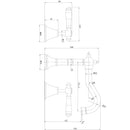 Vintage Basin Set in Brushed Gold - PCK90NZ04LF-BG