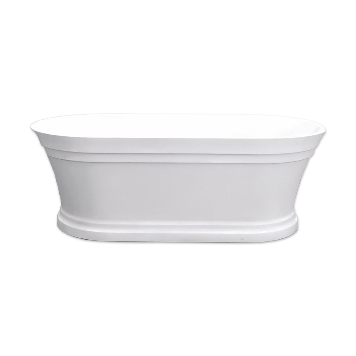 1500mm Hampton Matt White Freestanding Bath 5045-1500mm - Bathroom Hub