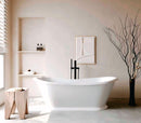 1700 mm Hampton Matt White Freestanding Bath 5044-1700MW