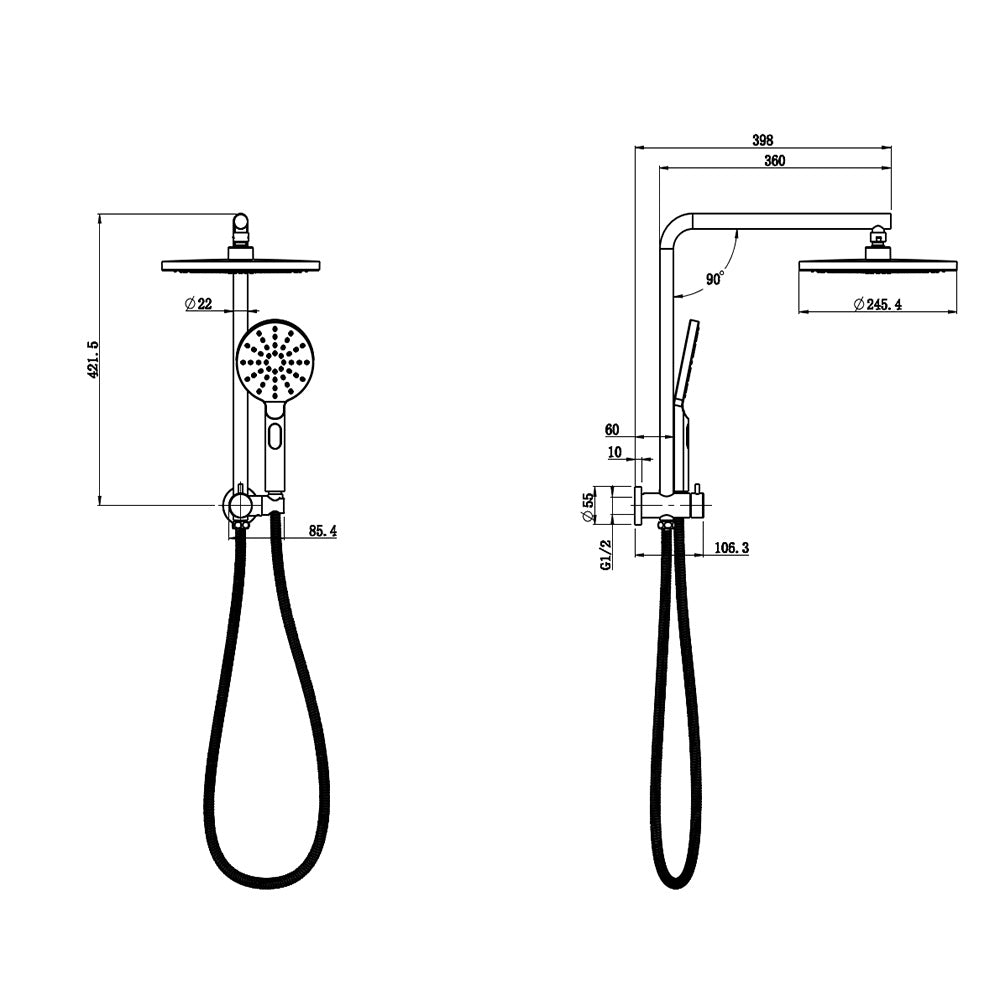 Regal Mini-Multi-function Shower Set PHC313031R - Bathroom Hub