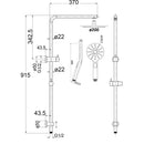 Cora Multifunction Shower Set Matt Black PHC4502R-B