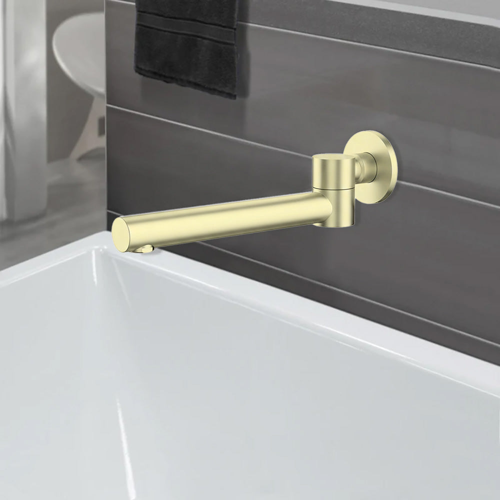 Otus Swivel Bath Spout French Gold - PHD1005SW-FG - Bathroom Hub