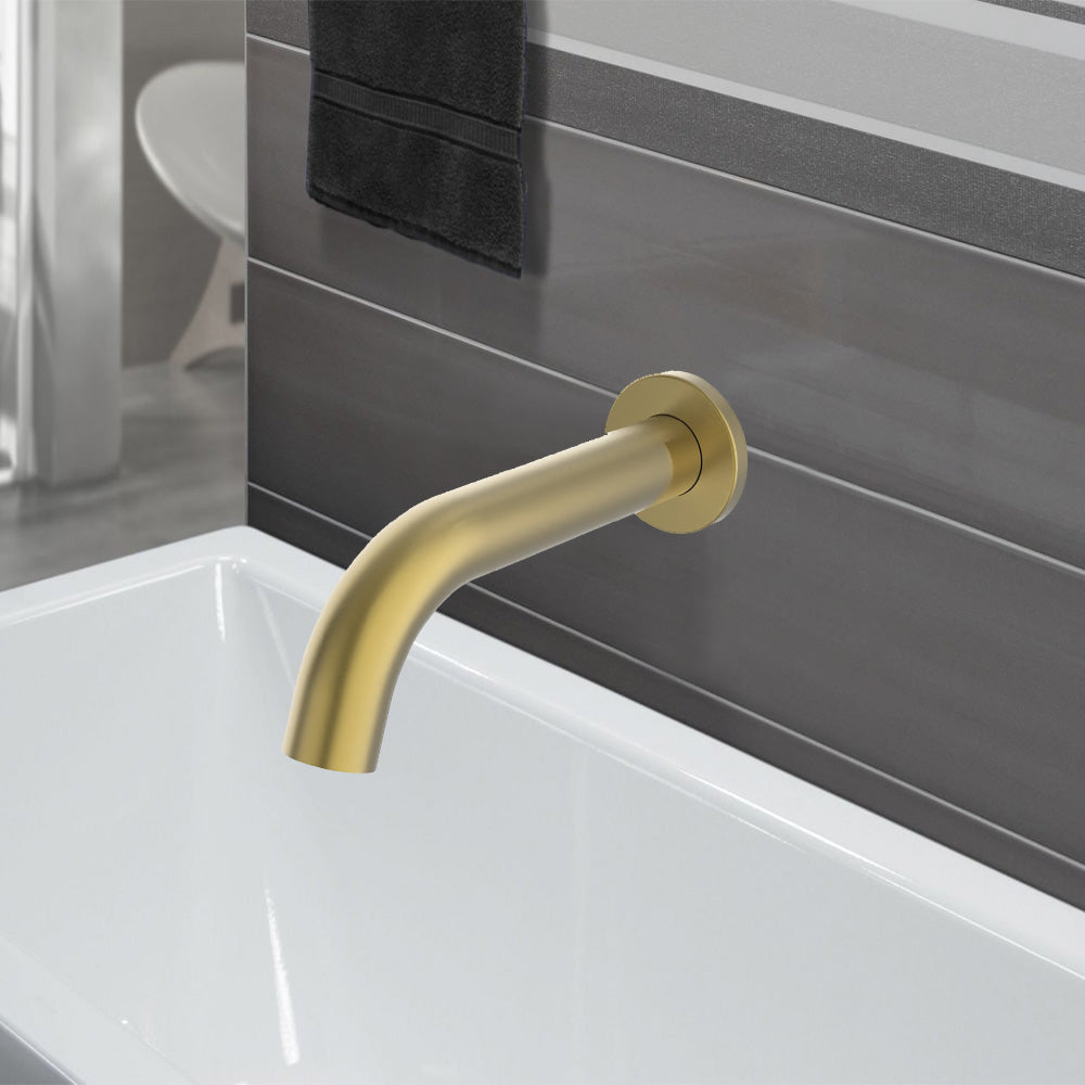 Otus Slimline SS Bath Spout Brushed Gold PHD1007SS-220BG - Bathroom Hub