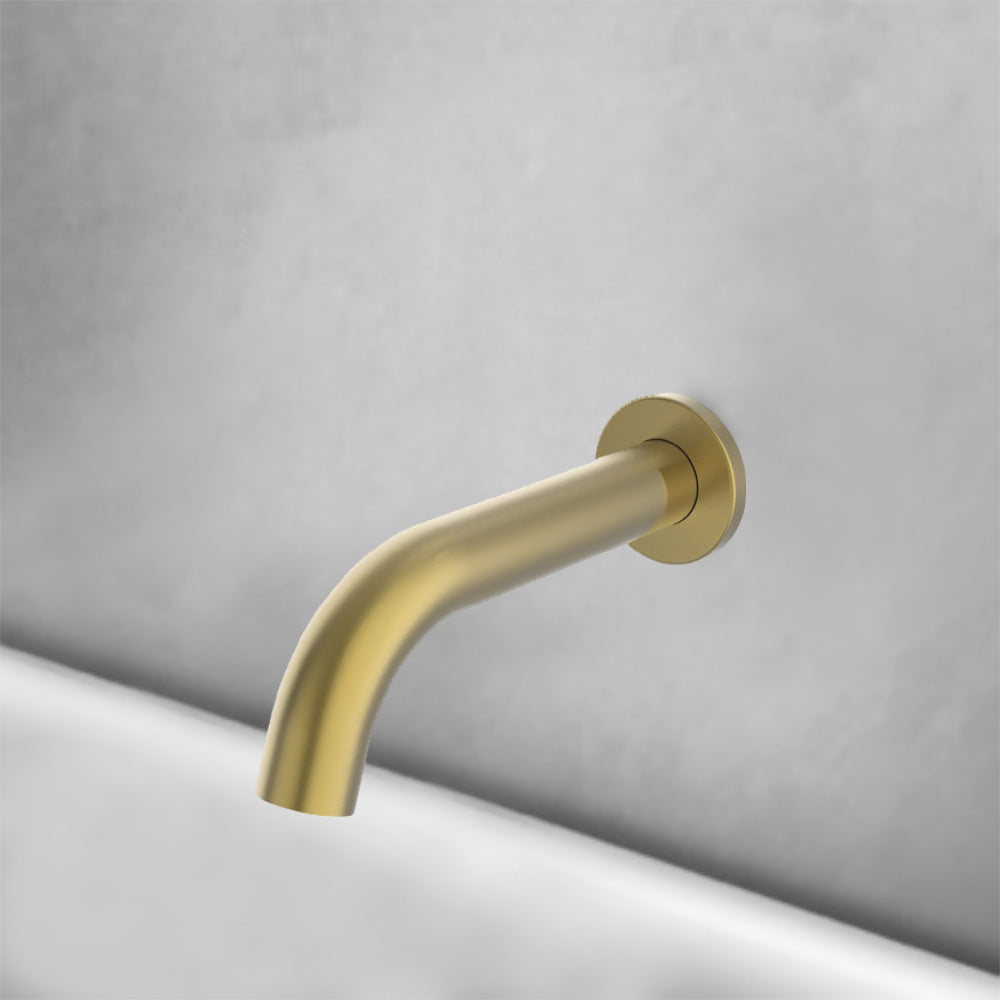 Otus Slimline SS Bath Spout Brushed Gold PHD1007SS-220BG - Bathroom Hub