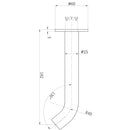 Otus Slimline SS Bath Spout Brush Copper PHD1007SS-BC