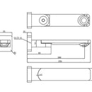 Ruki Swivel Bath Spout Gun Metal - PHD1017SW-GM