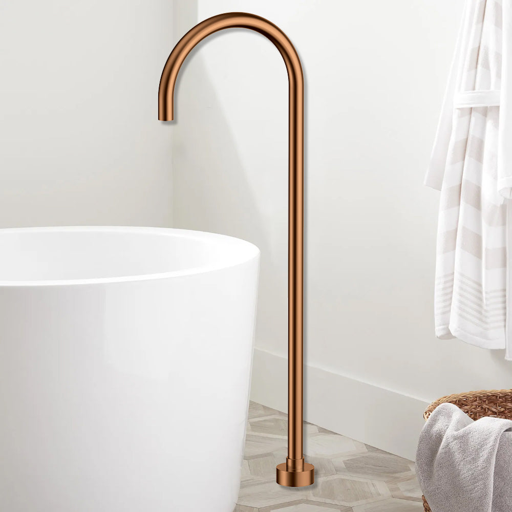 Yale Free Standing Bath Spout Brush Copper PHD1021FM-BC - Bathroom Hub