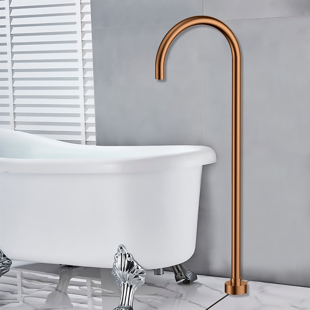 Yale Free Standing Bath Spout Brush Copper PHD1021FM-BC - Bathroom Hub
