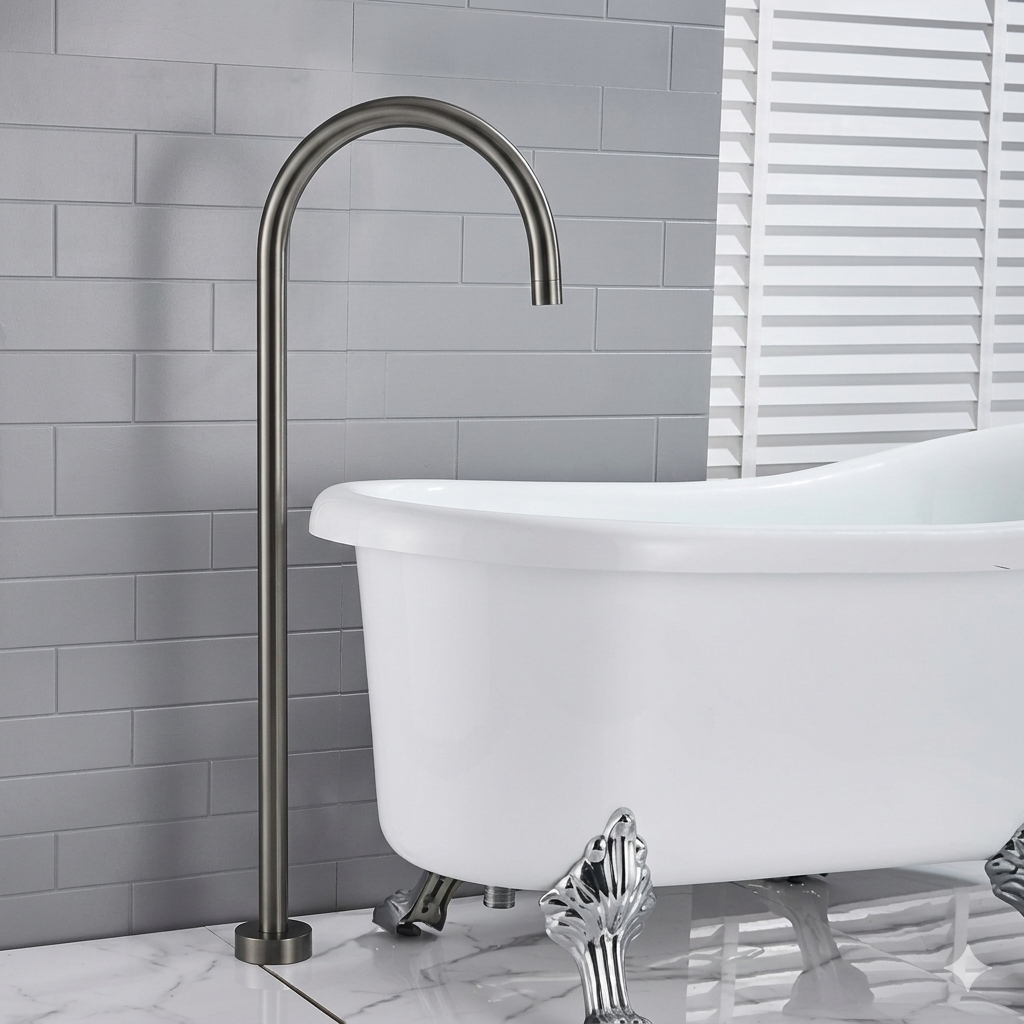 Yale Free Standing Bath Spout Brushed Nickel PHD1021FM-BN - Bathroom Hub
