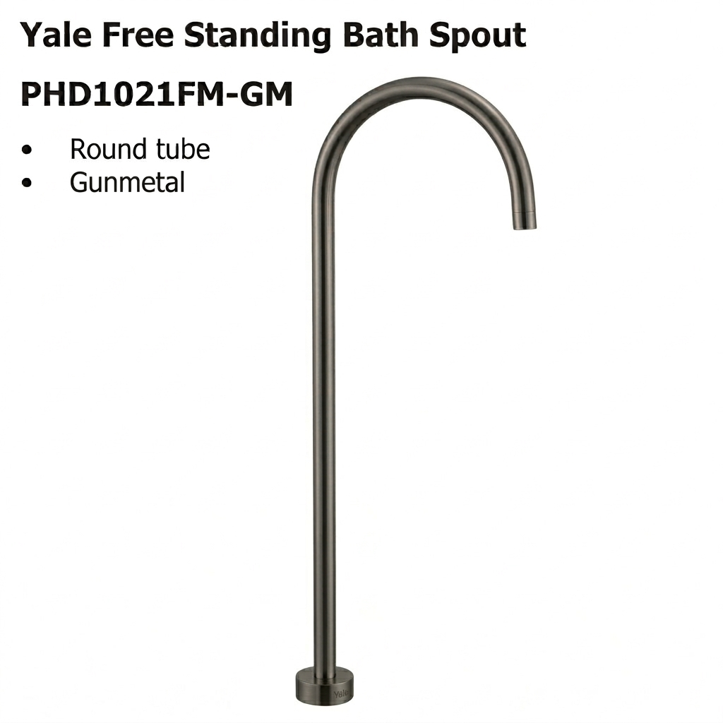 Yale Free Standing Bath Spout Gunmetal PHD1021FM-GM - Bathroom Hub