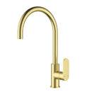 Sora Gooseneck Sink Mixer 397mm Brushed Gold PLB1001BG