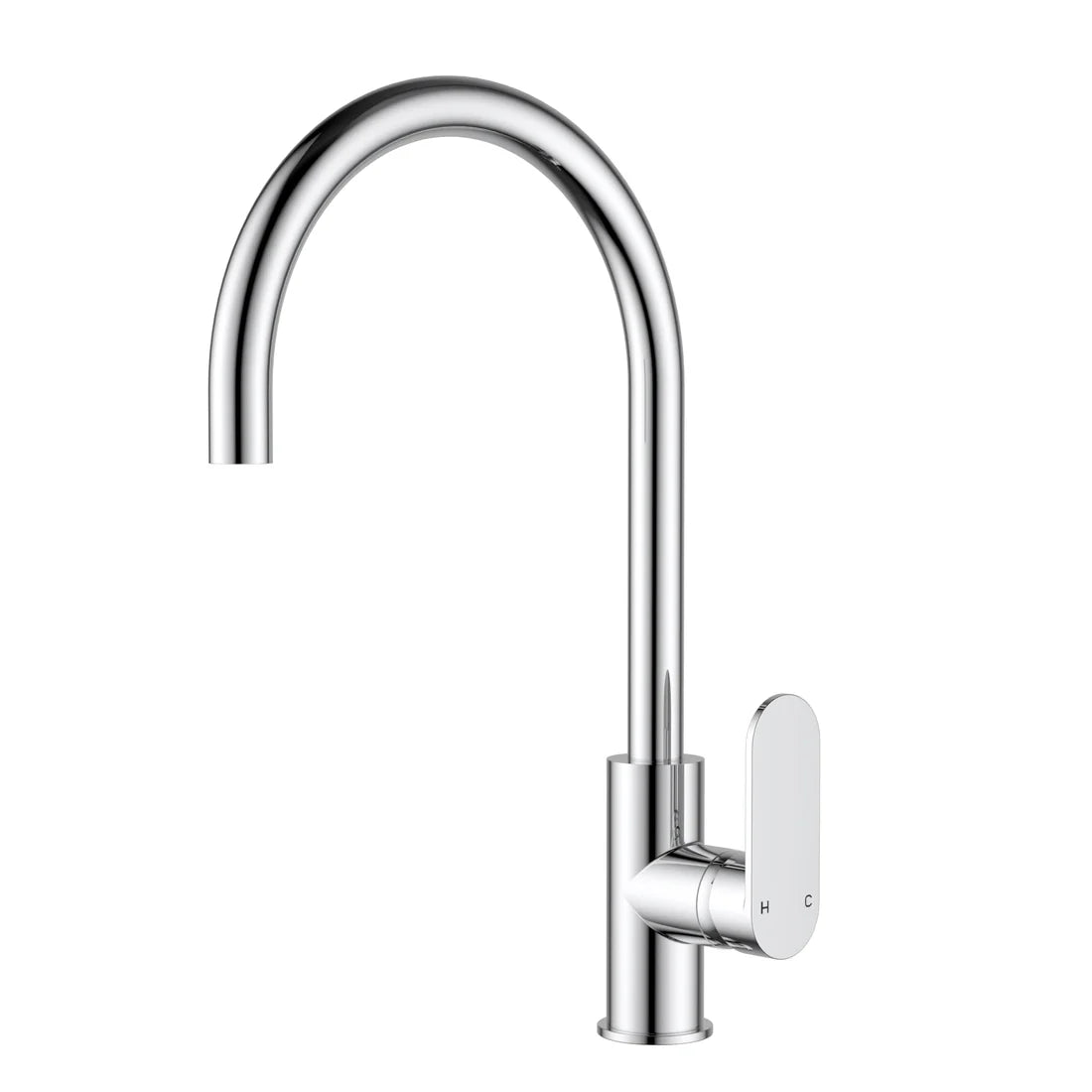 Sora Gooseneck Sink Mixer 397mm Chrome PLB1001PC - Bathroom Hub