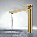 Sora High Rise Basin Mixer Brushed Gold PLB2002BG