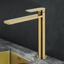 Sora High Rise Basin Mixer Brushed Gold PLB2002BG