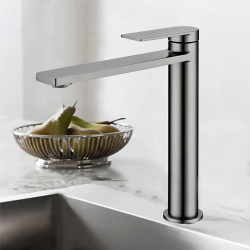 Sora High Rise Basin Mixer Gun Metal PLB2002GM - Bathroom Hub