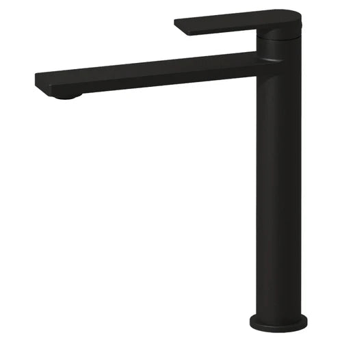 Sora High Rise Basin Mixer Matt Black PLB2002MB