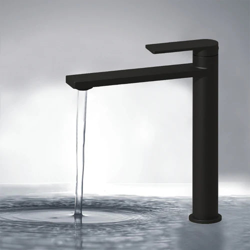 Sora High Rise Basin Mixer Matt Black PLB2002MB