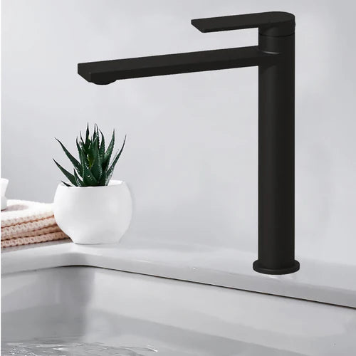 Sora High Rise Basin Mixer Matt Black PLB2002MB