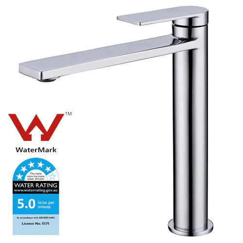 Sora High Rise Basin Mixer Chrome PLB2002PC - Bathroom Hub