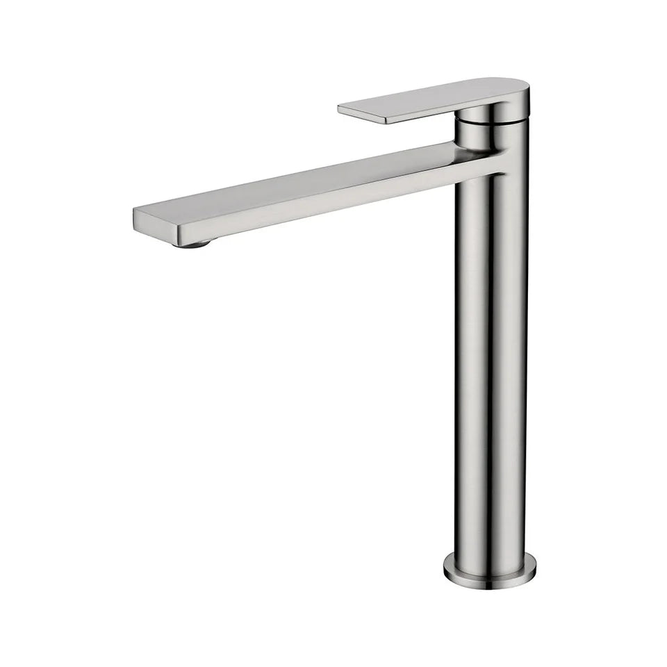 Sora High Rise Basin Mixer Stainless Steel PLB2002SS