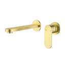 Wall Basin Mixer Trim Kits With Separate Back Plate Brushed Gold PLB3004-TK-BG