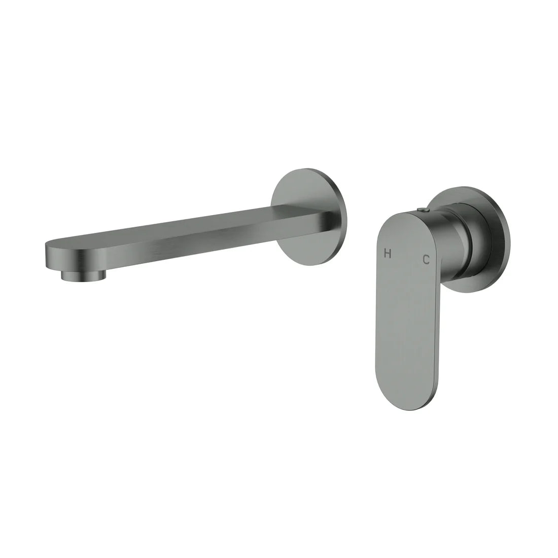 Wall Basin Mixer Trim Kits With Separate Back Plate Gunmetal PLB3004-TK-GM - Bathroom Hub