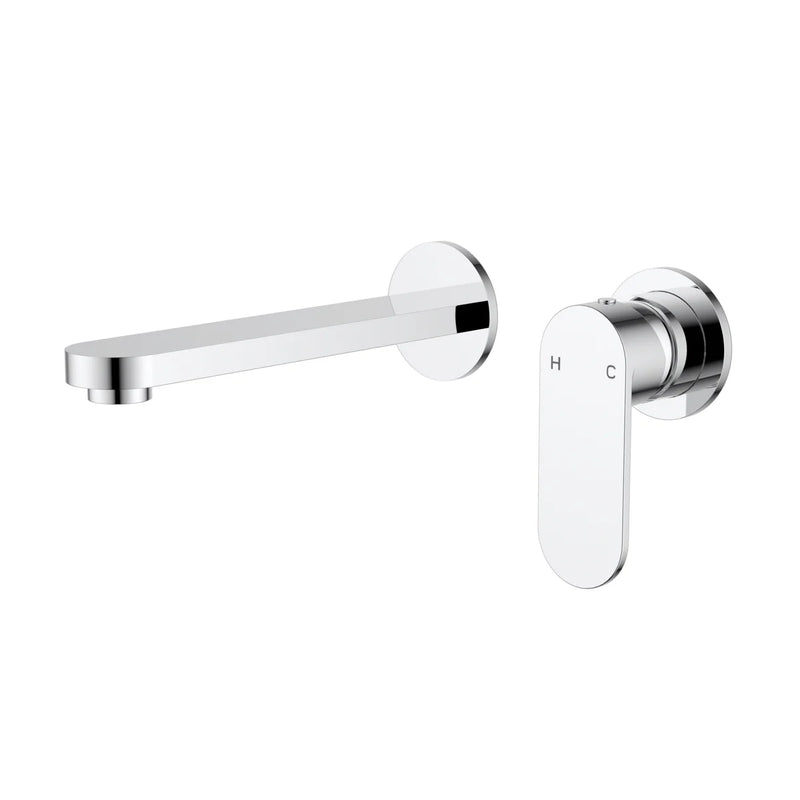 Wall Basin Mixer Trim Kits With Separate Back Plate Chrome PLB3004-TK-PC