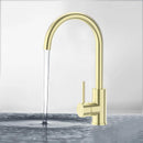 Otus Slimline Stainless Steel Sink Mixer French Gold - PLC1001SS-FG - Bathroom Hub