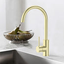 Otus Slimline Stainless Steel Sink Mixer French Gold - PLC1001SS-FG - Bathroom Hub