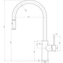 Otus Pull Out Sink Mixer Brush Copper PC1016SS-BC