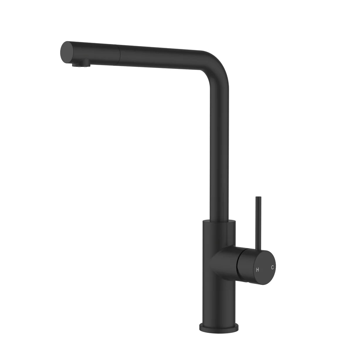 Otus Slimline Pull Out Sink Mixer Matt Black PLC1018SS-MB - Bathroom Hub