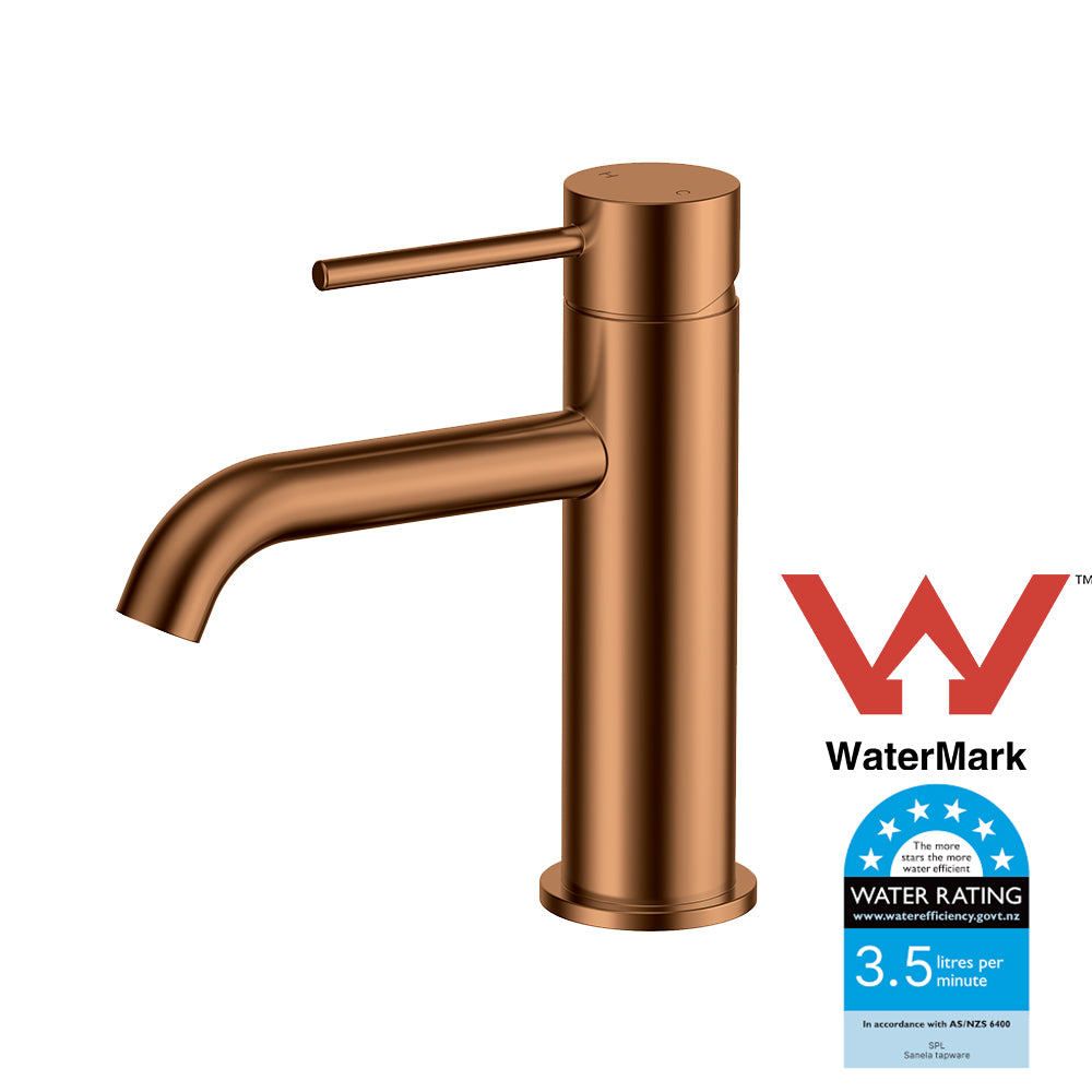 Otus Slimline SS Basin Brush Copper - PLC2001SS-BC - Bathroom Hub