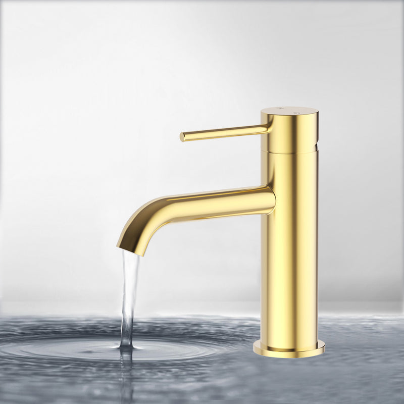 Otus Slimline SS Basin Mixer Brushed Gold PLC2001SS-BG